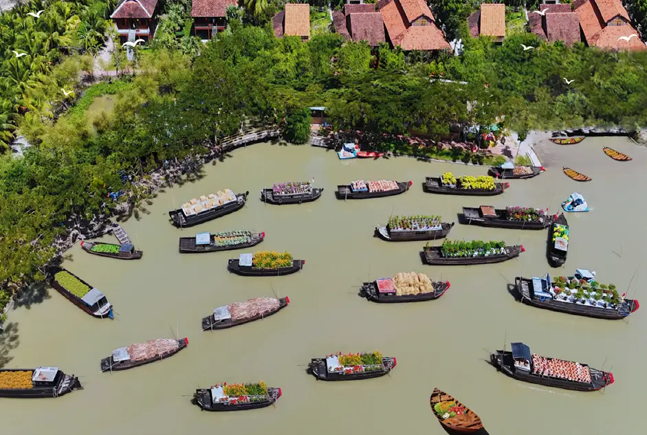 Du lịch Cần Thơ nhộn nhịp với đường hoa Tết Ất Tỵ 2025 Du lịch Cần Thơ nhộn nhịp với đường hoa Tết Ất Tỵ 2025